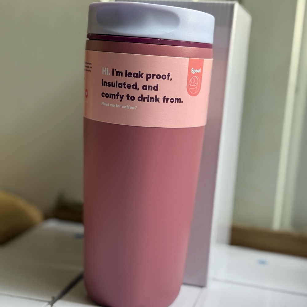 Owala inspired SmoothSip Slider Insulated Stainless Steel 20oz Coffee Tumbler,